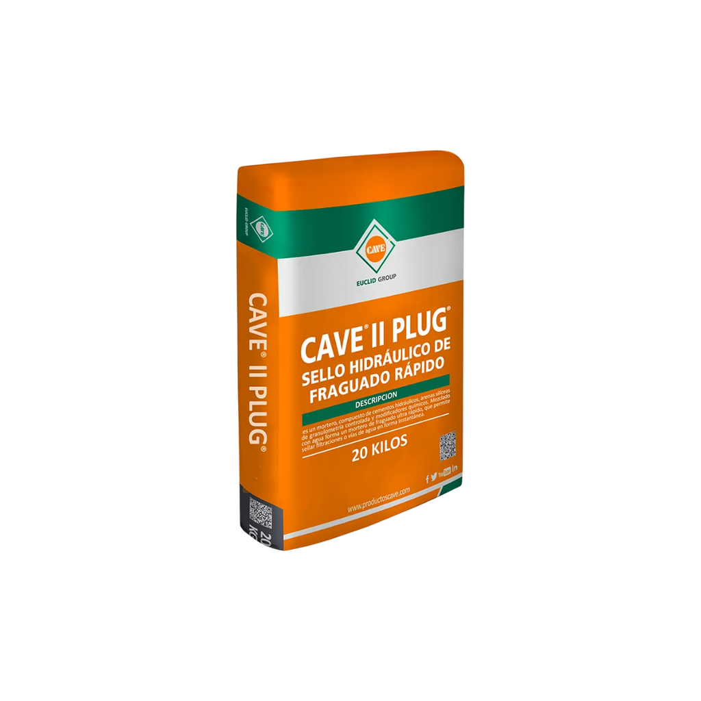 Cave II Plug Sello hidraulico fraguado rapido 20 kg
